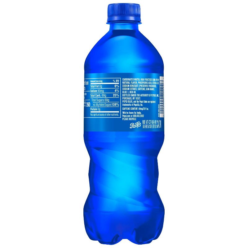 Pepsi Blue Soda - 20 fl oz Bottle