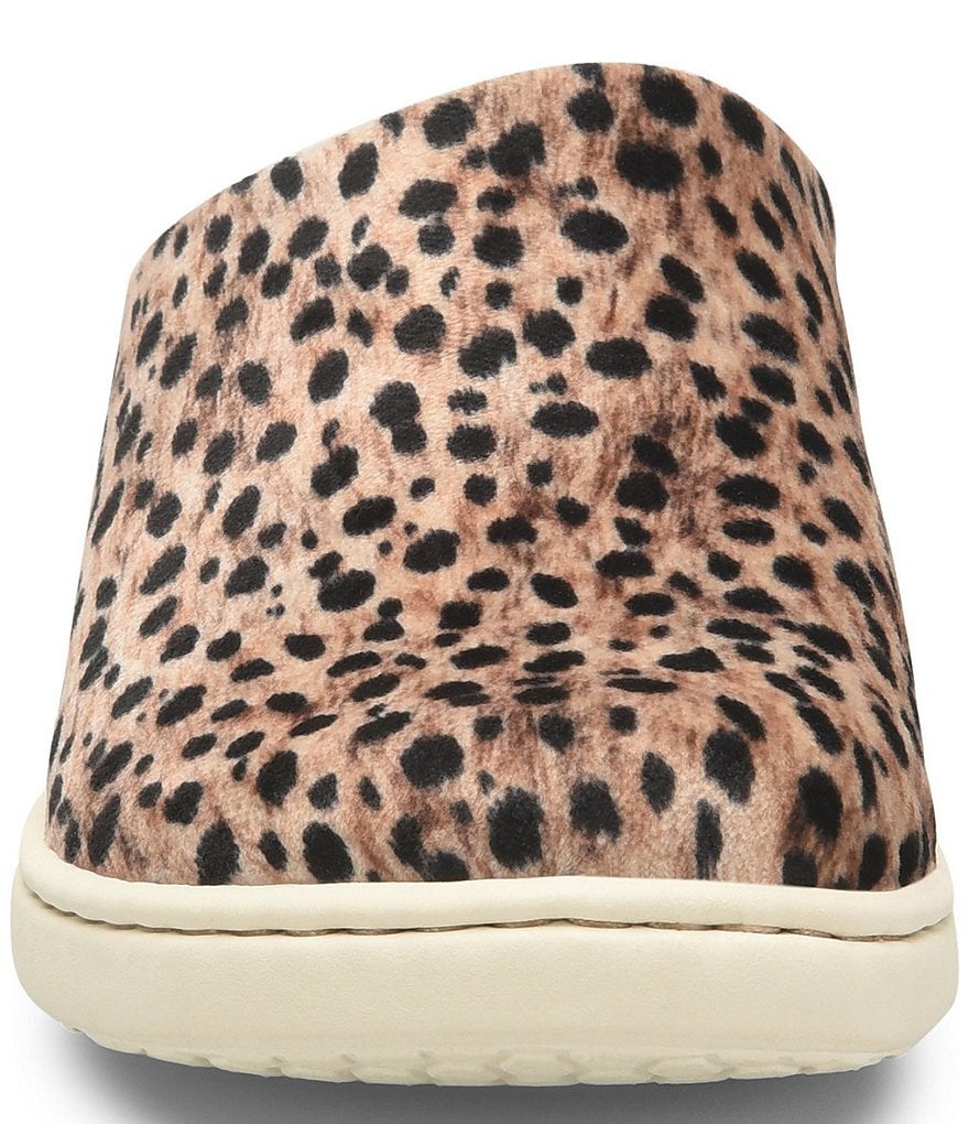 Born Zen Cheetah Print Fabric Mule Slides