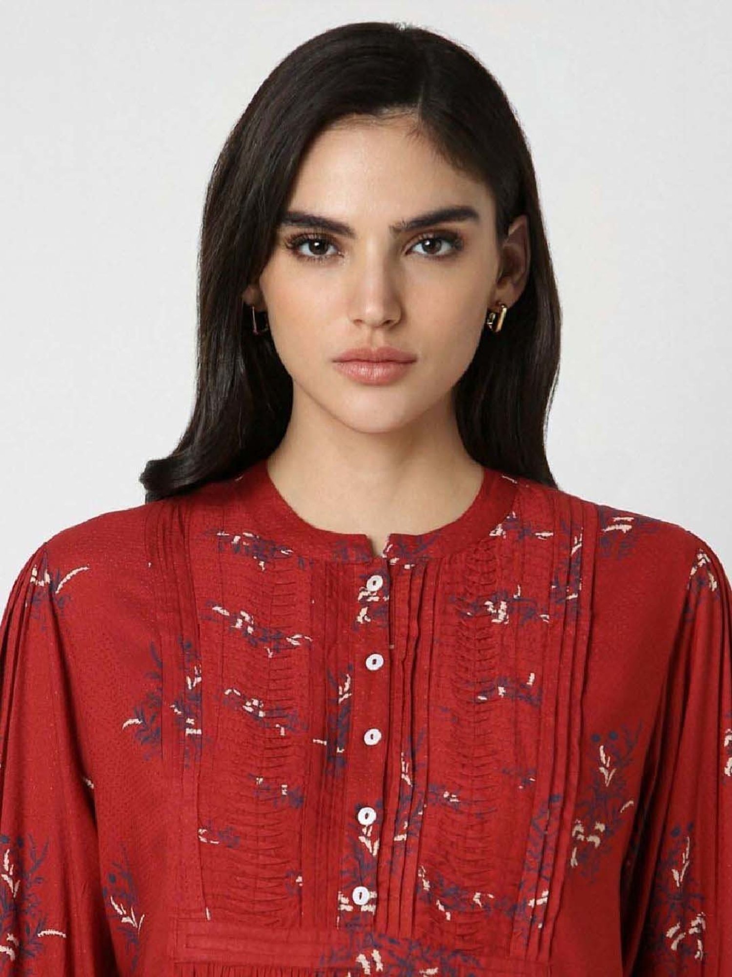 Van Heusen Red Printed Tunic