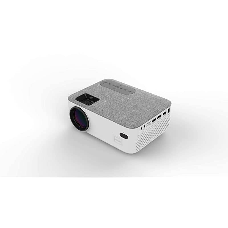 RPJ143WHITE 480p Home Theater Projector Supports 1080p wHDMI amp Bluetooth 50 Renewed