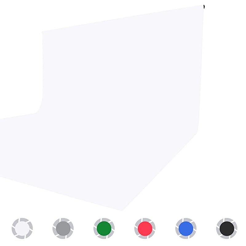 5X65 ft White Background BackdropPhoto StudioCollapsible High Density Screen for Video Photography and Television