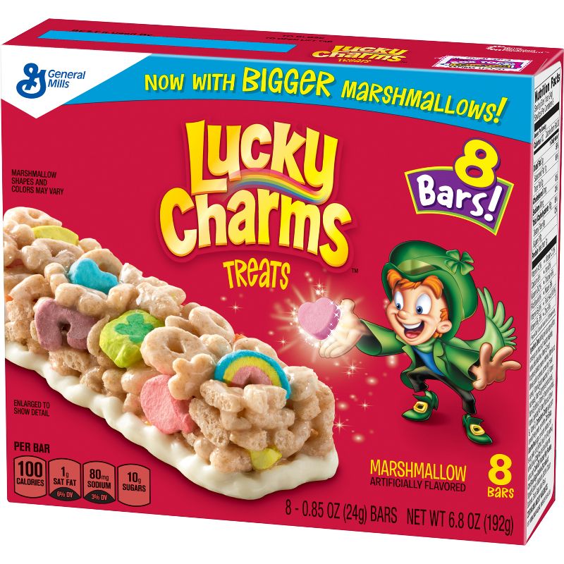 Lucky Charms Marshmallow Flavored Bars - 8ct