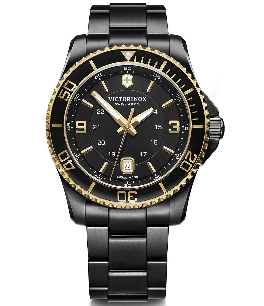 Victorinox Swiss Army Maverick Analog Black Bracelet Watch