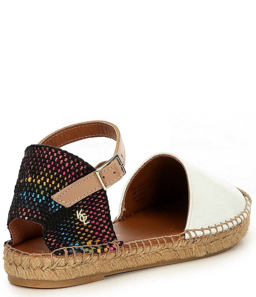 Kurt Geiger London Manty Rainbow Leather Espadrille Sandals