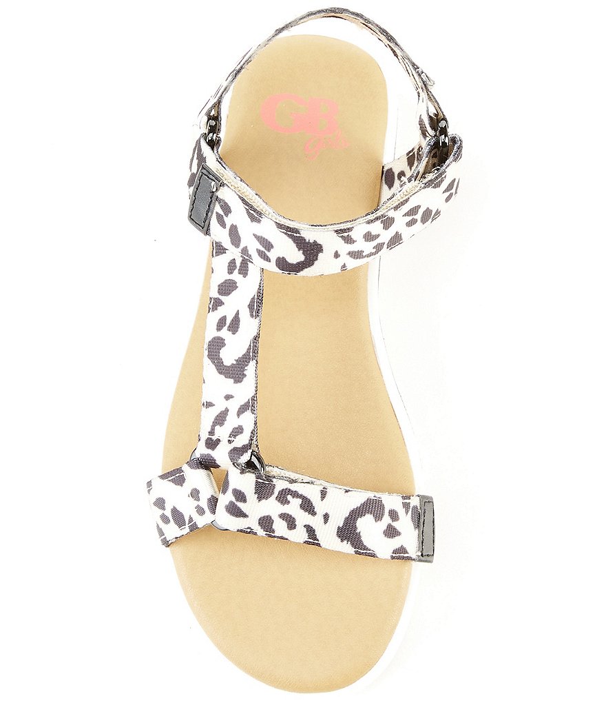 GB Girls Lulluu-Girl Leopard Print Flatform Sport Sandals (Toddler)