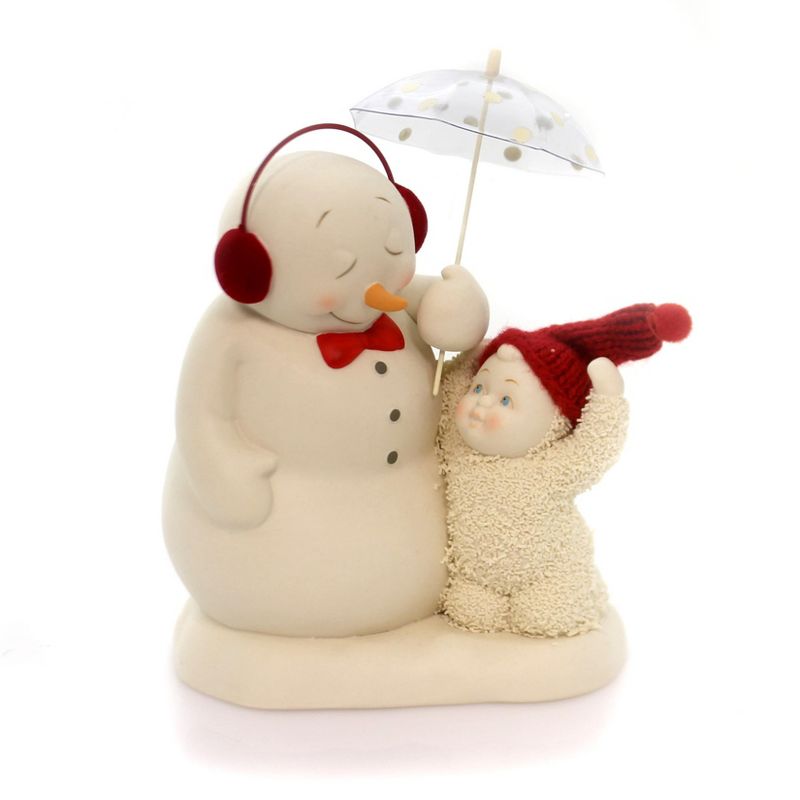 Dept 56 Snowbabies I've Got You Covered Snowman Umbrella  -  Decorative Figurines