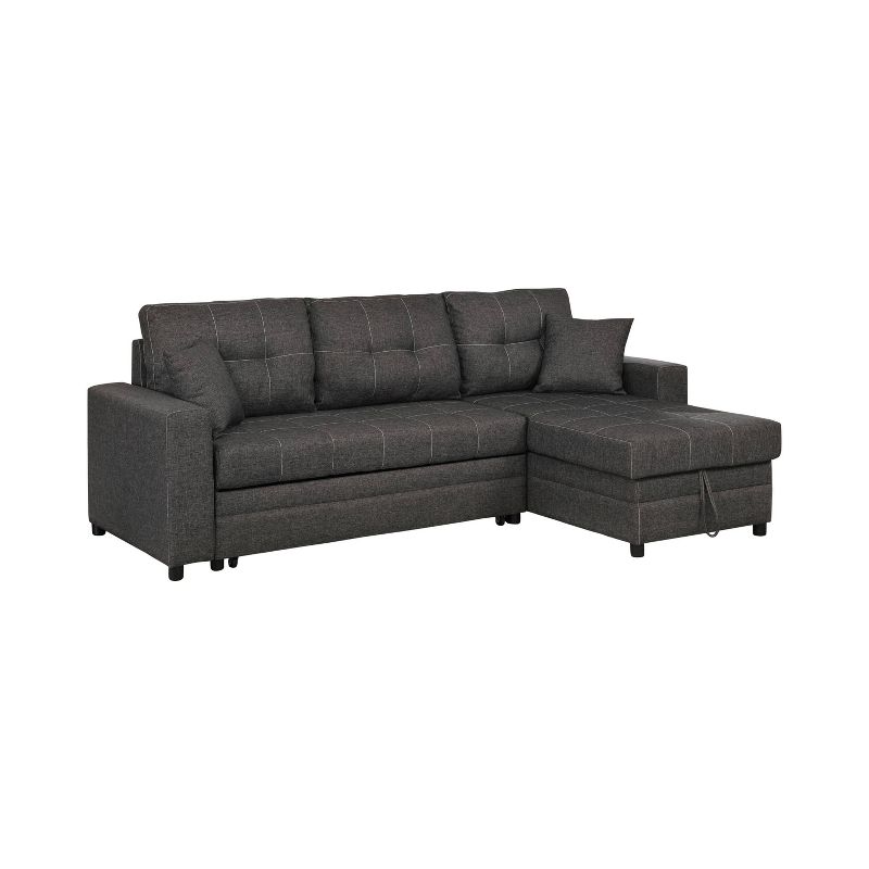 Ransford Tufted Sectional Gray - miBasics