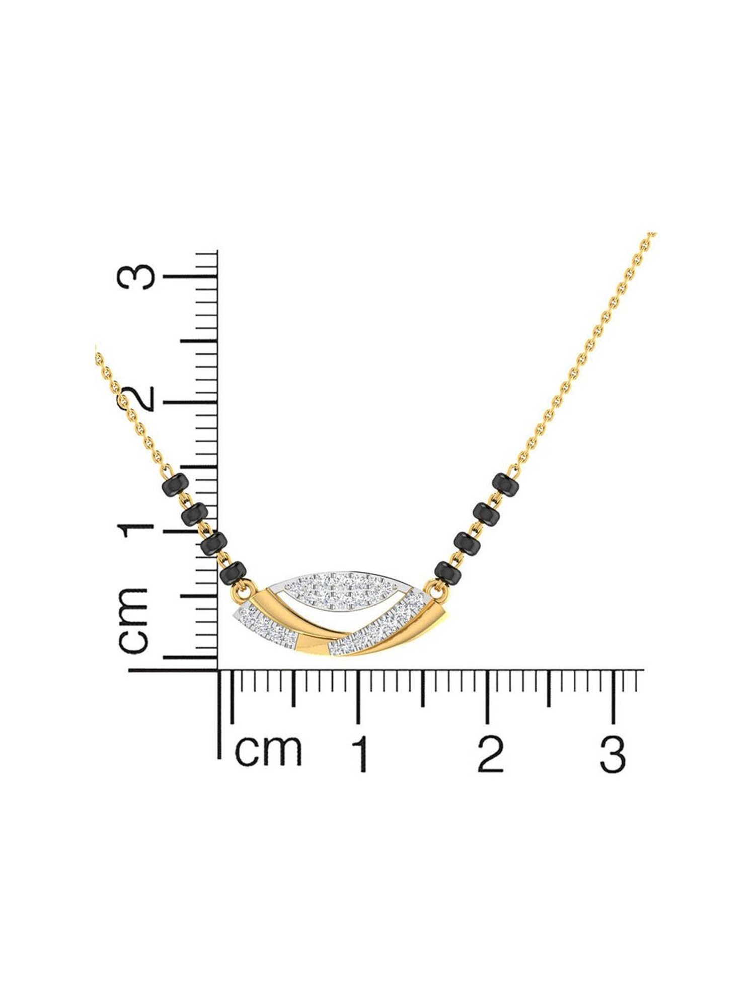 Waman Hari Pethe Jewellers 18k Gold & Diamond Mangalsutra for Women