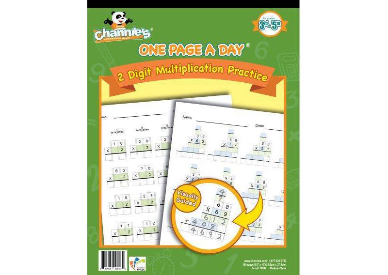 Channie's One Page A Day Double Digit Multiplication