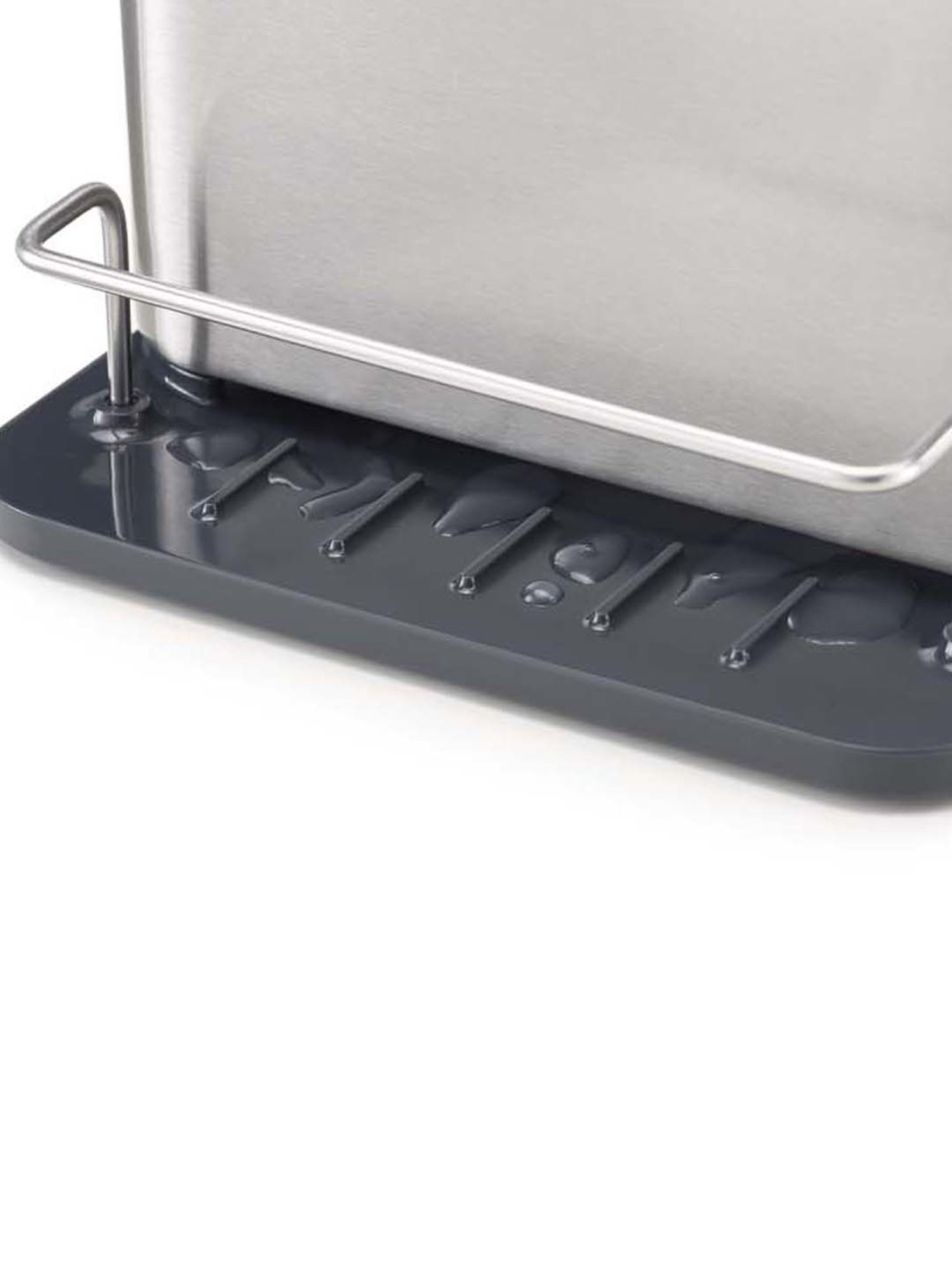 Joseph Joseph Silver & Black Stainless Steel 18 cm Surfae Sink Tidy - Set of 1