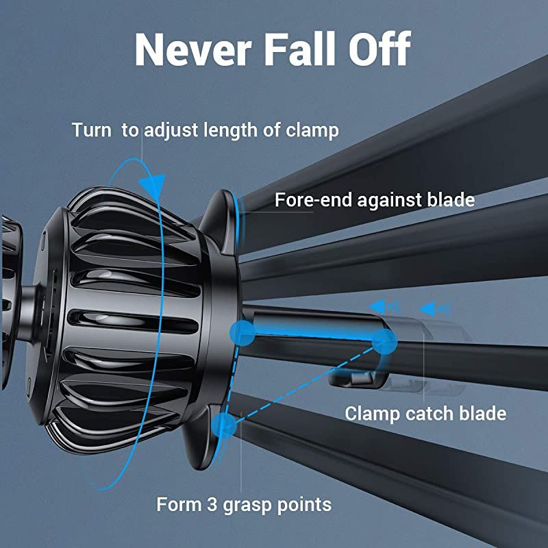 Car Phone Holder Mount, [Upgraded Clip] Magnetic Phone Car Mount [6 Strong Magnets] Cell Phone Holder for Car [Case Friendly] iPhone Car Holder Compatible with 4-6.7 inch Smartphones & Tablets