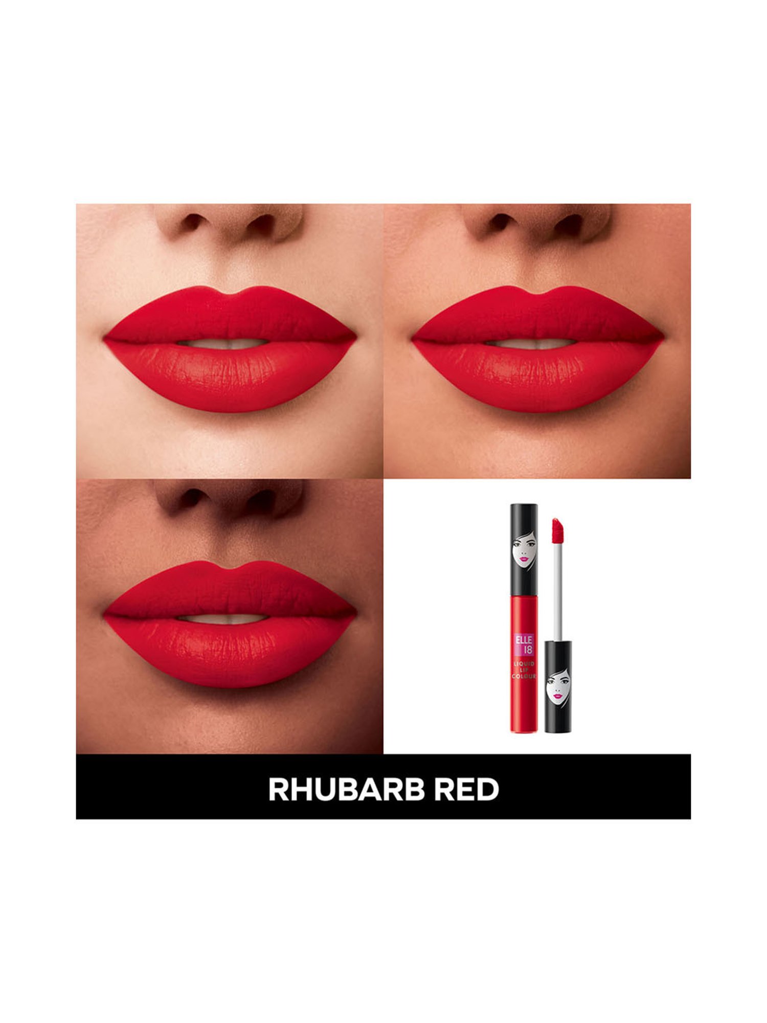 Elle 18 Liquid Lip Colour Rhubarb Red - 5.6 ml