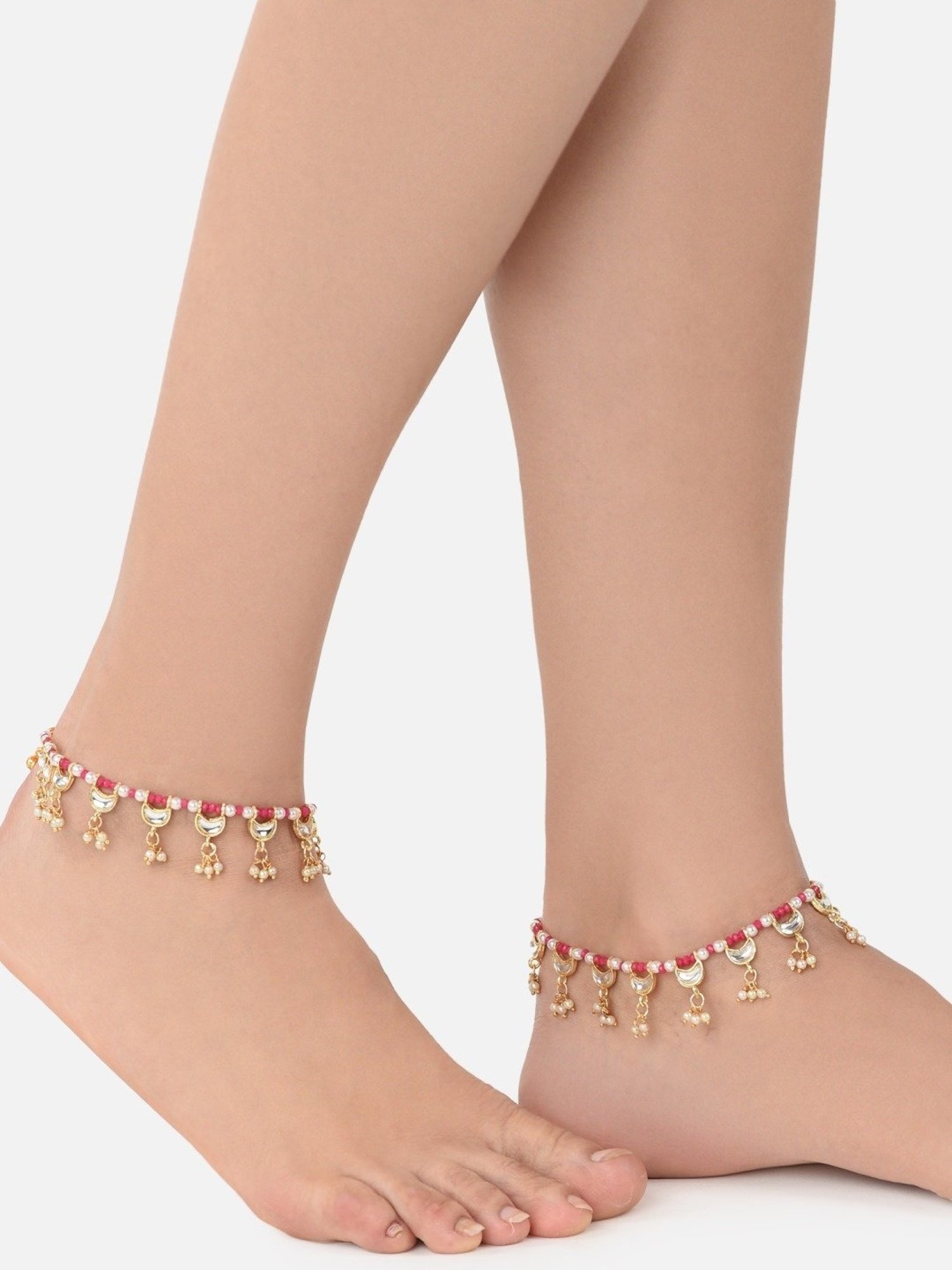 Teejh Roma Coin Silver Oxidized Ghungroo Anklets