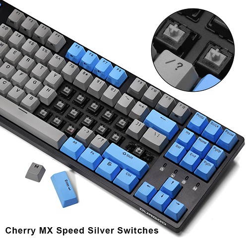 K320 Mechanical Keyboard 87-Key TKL PBT Doubleshot Keycap Cherry MX Brown Blue Red Silver Silent Red Switch US QWERTY-Layout