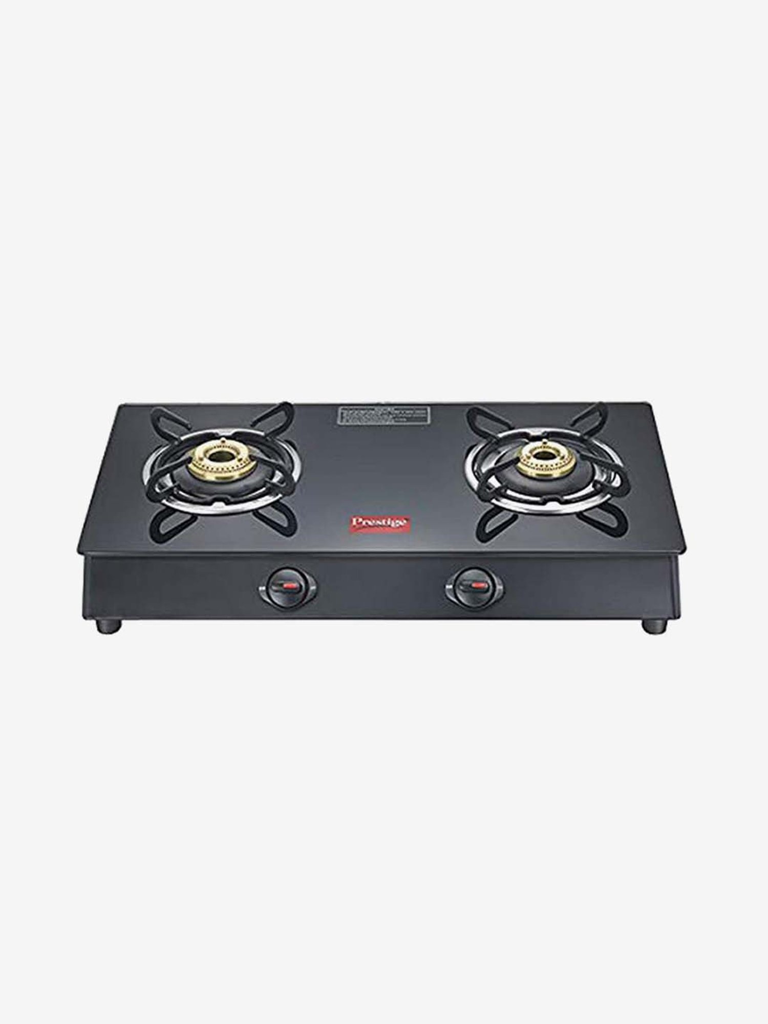 Pigeon Blackline Smart Black Glass Manual Gas Stove (2 Burners)