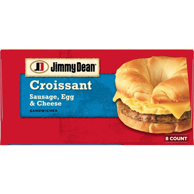 Jimmy Dean Sausage, Egg, & Cheese Frozen Croissant - 36oz/8ct