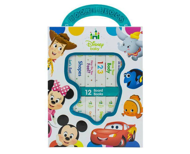 Disney Baby - My First Library 12 Board Book Block Set - by Phoenix