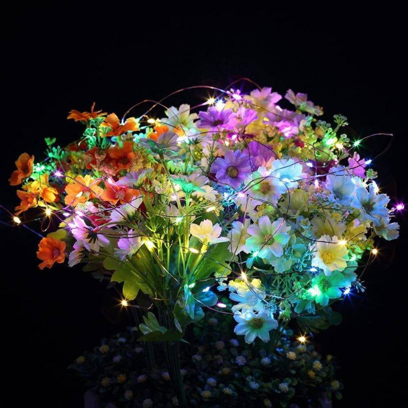 ER CHEN 33ft Led String Lights,100 Led Fairy Starry Lights on 10M Silver Coating Copper Wire String Lights for Christmas (Multicolor)