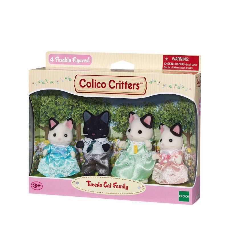 Calico Critters Tuxedo Cat Family
