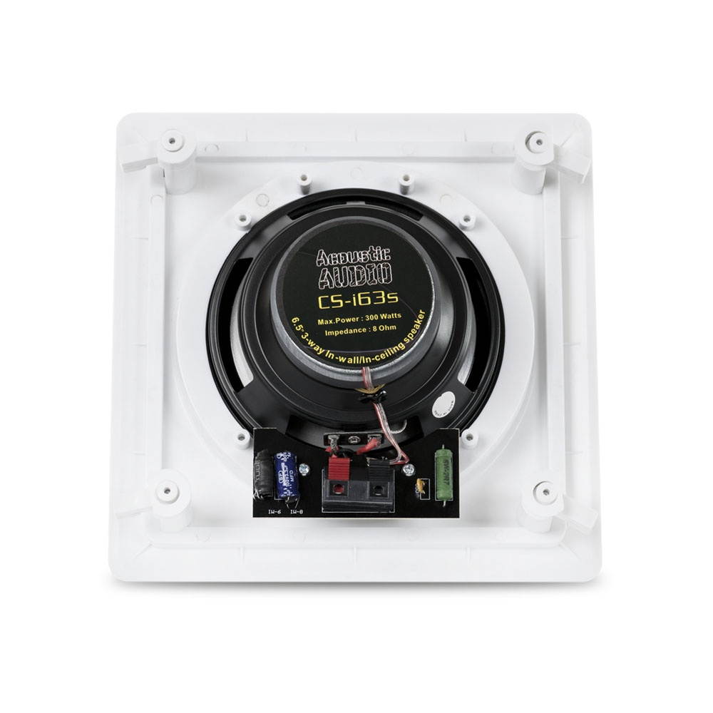 Acoustic Audio CS-I63S Flush Mount In Ceiling Speakers with 6.5" Woofers 3 Pair