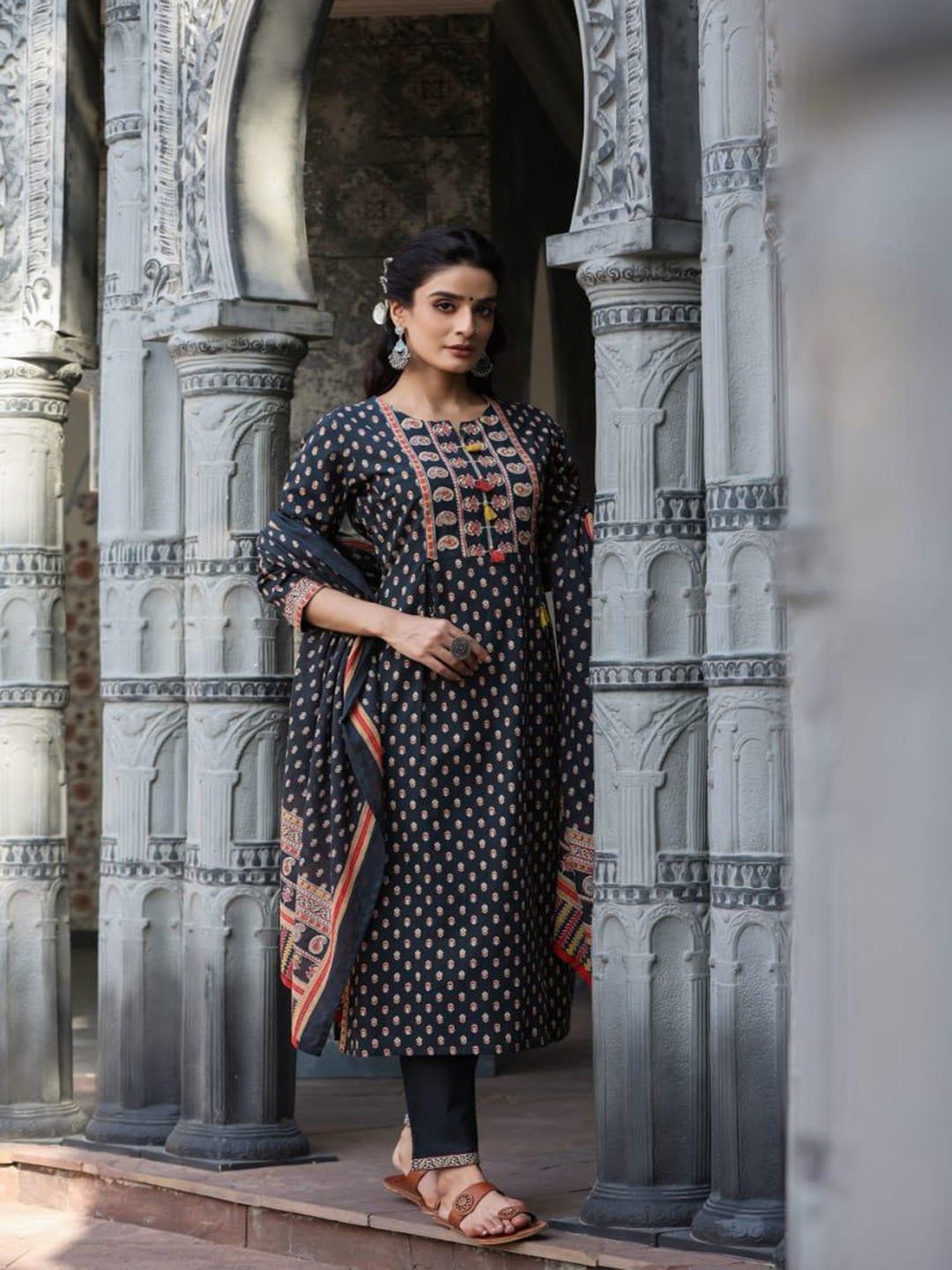 Autumnlane Gunjan Swish Printed Cotton Suit Set