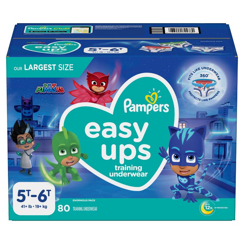 Pampers Easy Ups Boys' Training Pants Enormous Pack - Size 5T-6T - 80ct