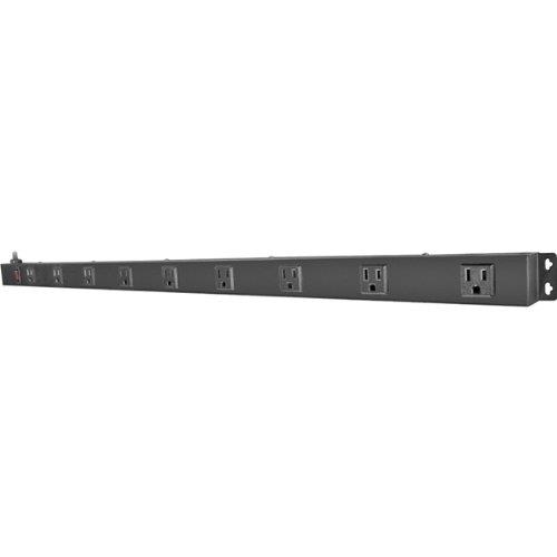 QVS 9-Outlet Surge Protector Wallmount PowerBar Computer Surge Protector Black (PB9-03)