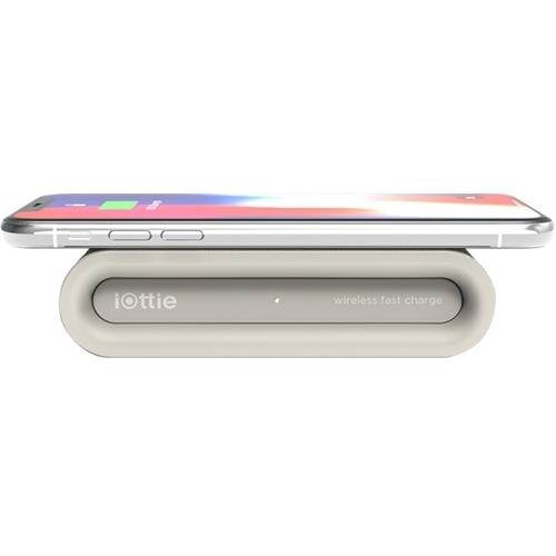 10W Qi Certified Wireless Charging Pad for iPhone&reg;/Android - Tan