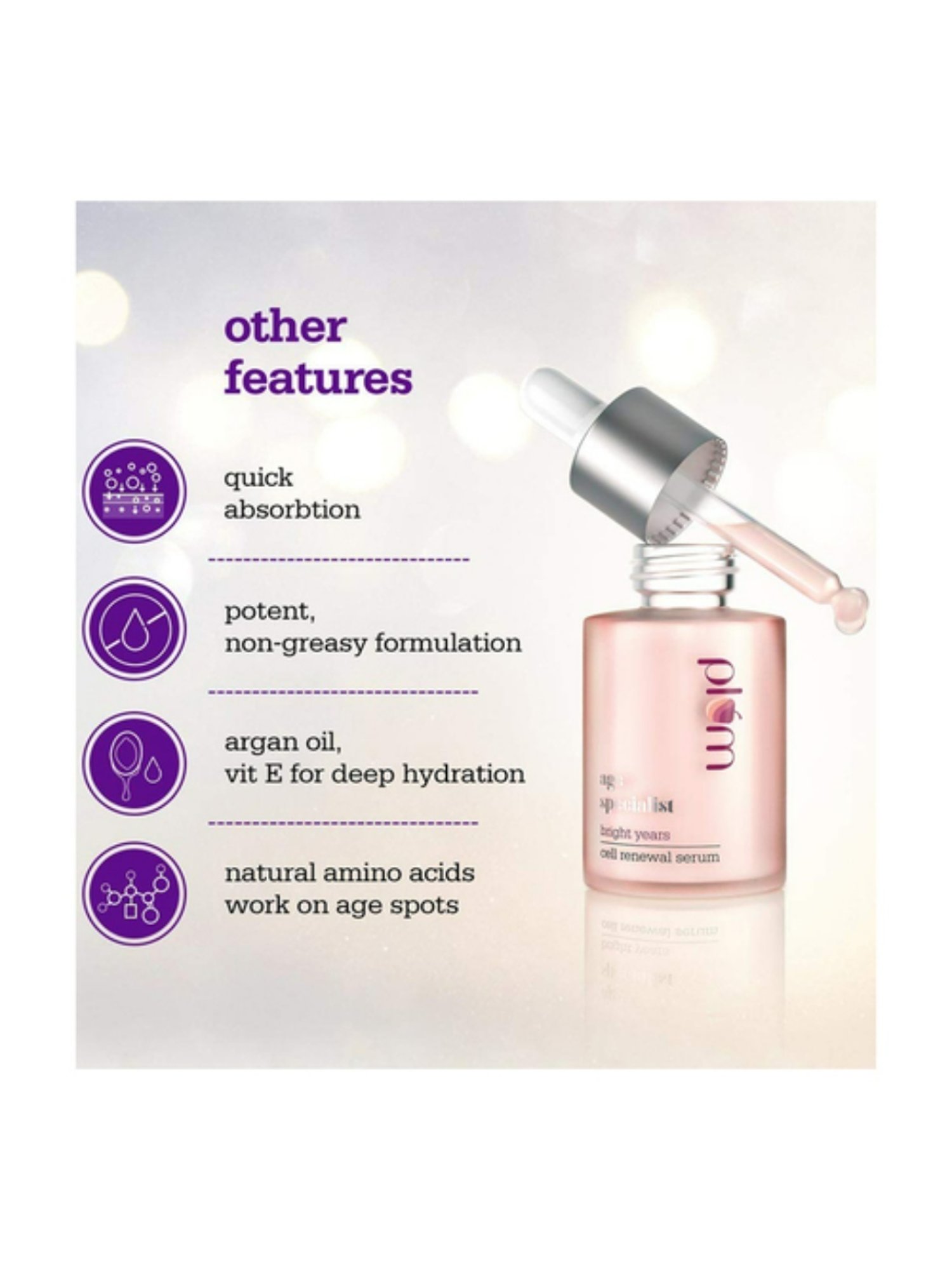 Plum Bright Years Cell Renewal Face Serum - 30 ml