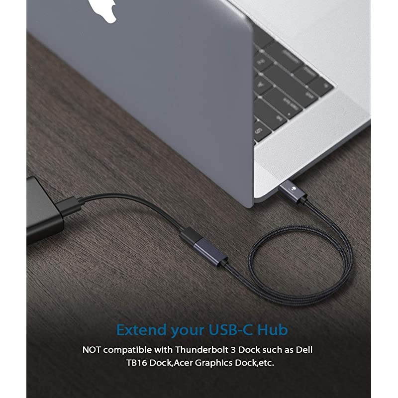 USB C Extension Cable  10Gbps USB Type C 31 Male to Female Fast Charging amp Audio Data Transfer for 2020 iPad Pro Nintendo Switch Thunderbolt 3 MacBook Pro Google Pixel 2 2 XL 3164 FT