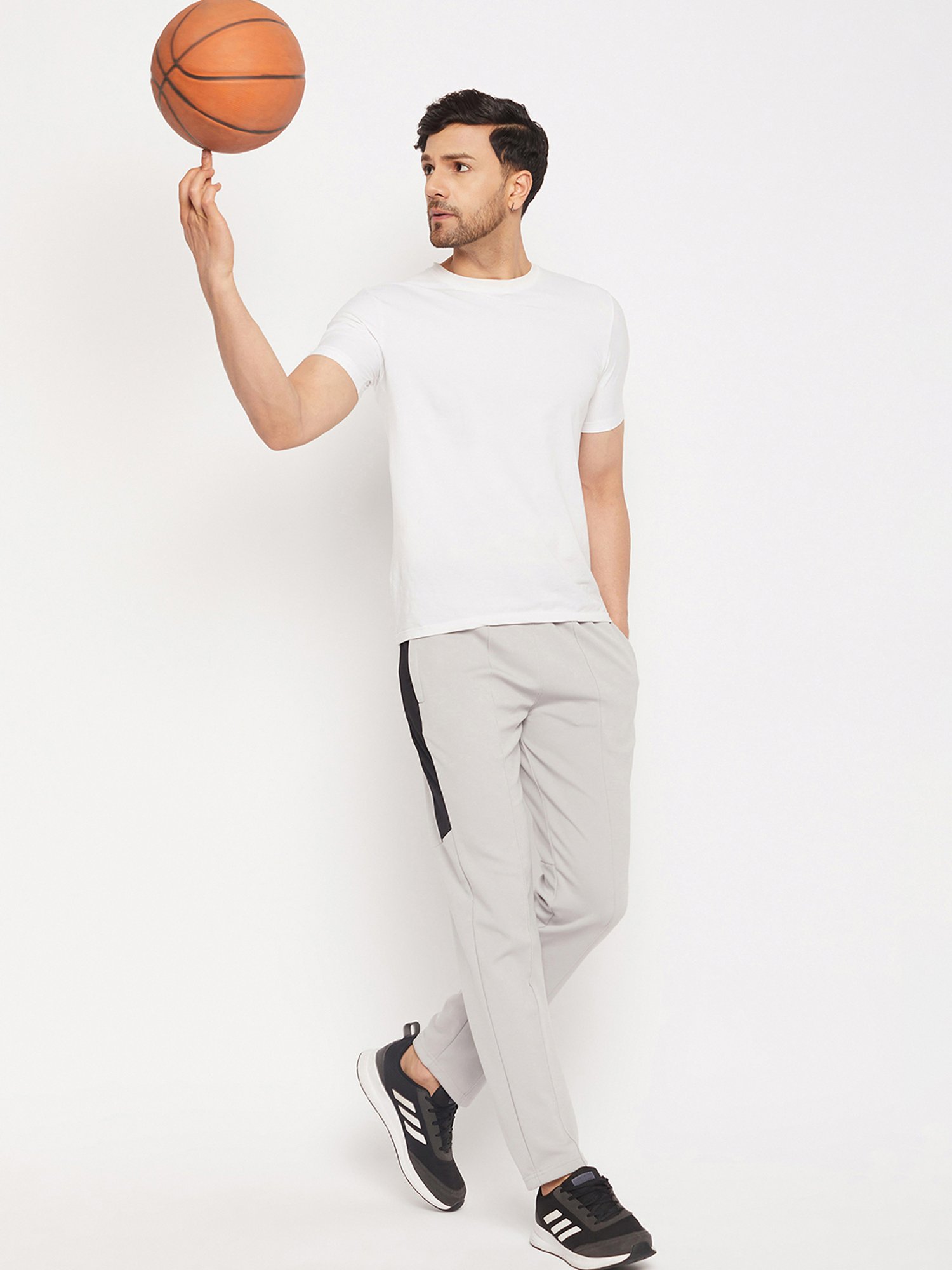 Okane Grey Regular Fit Trackpants