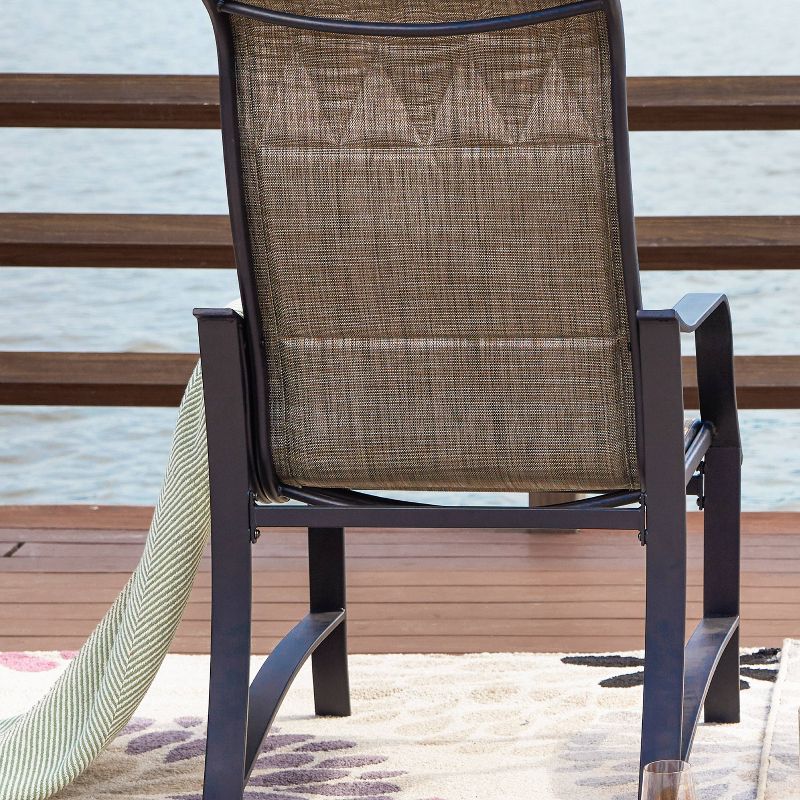 7pc Steel Patio Dining Sets Gray - Lokatse