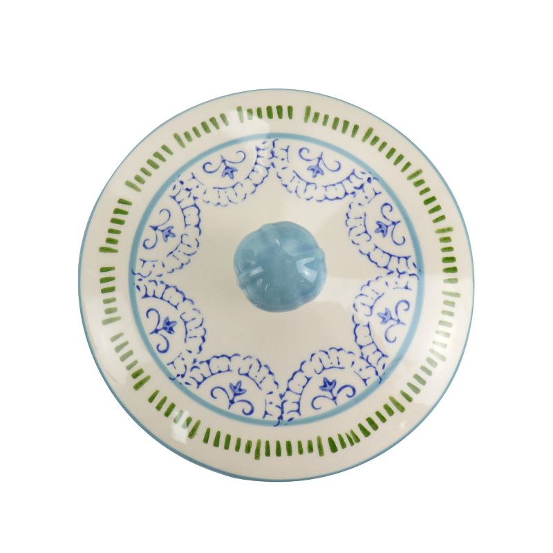 Gibson Elite Anaya Ceramic Canister with Lid in Floral