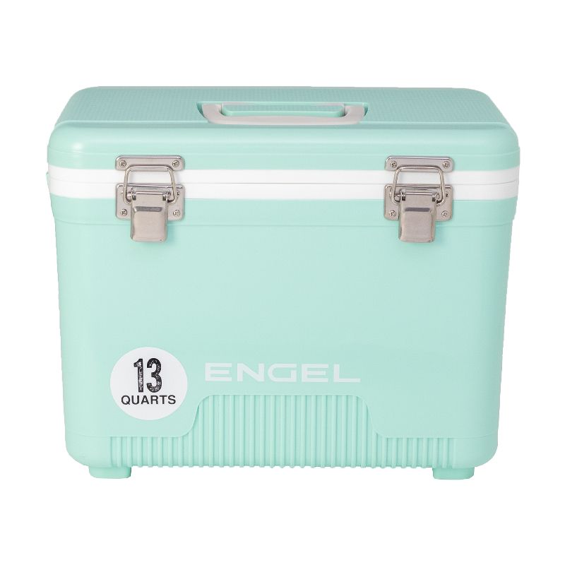 Engel UC13SF 13 Quart 18 Can Leak Proof Odor Resistant Insulated Cooler Drybox with Integrated Shoulder Strap in Seafoam Holds 18 Cans