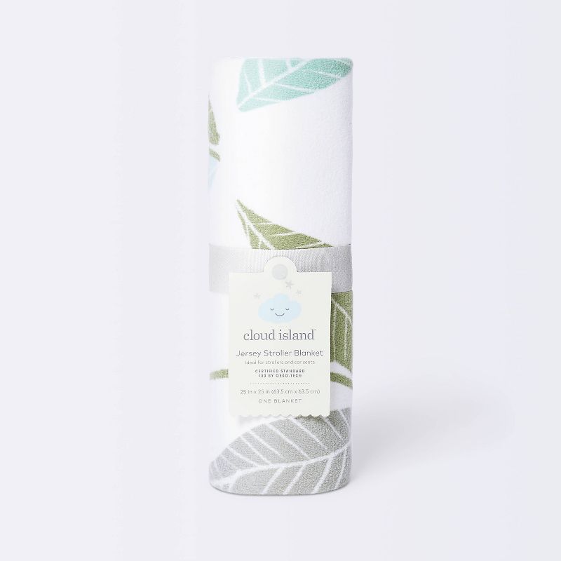 Touched by Nature Baby Organic Cotton Muslin Tranquility Blanket, Blue Elephant, One Size