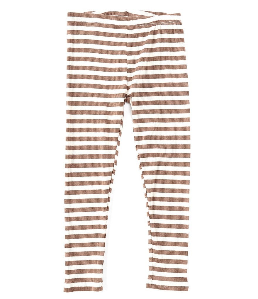 Chelsea & Violet Little Girls 2T-6X Striped Rib Knit Leggings