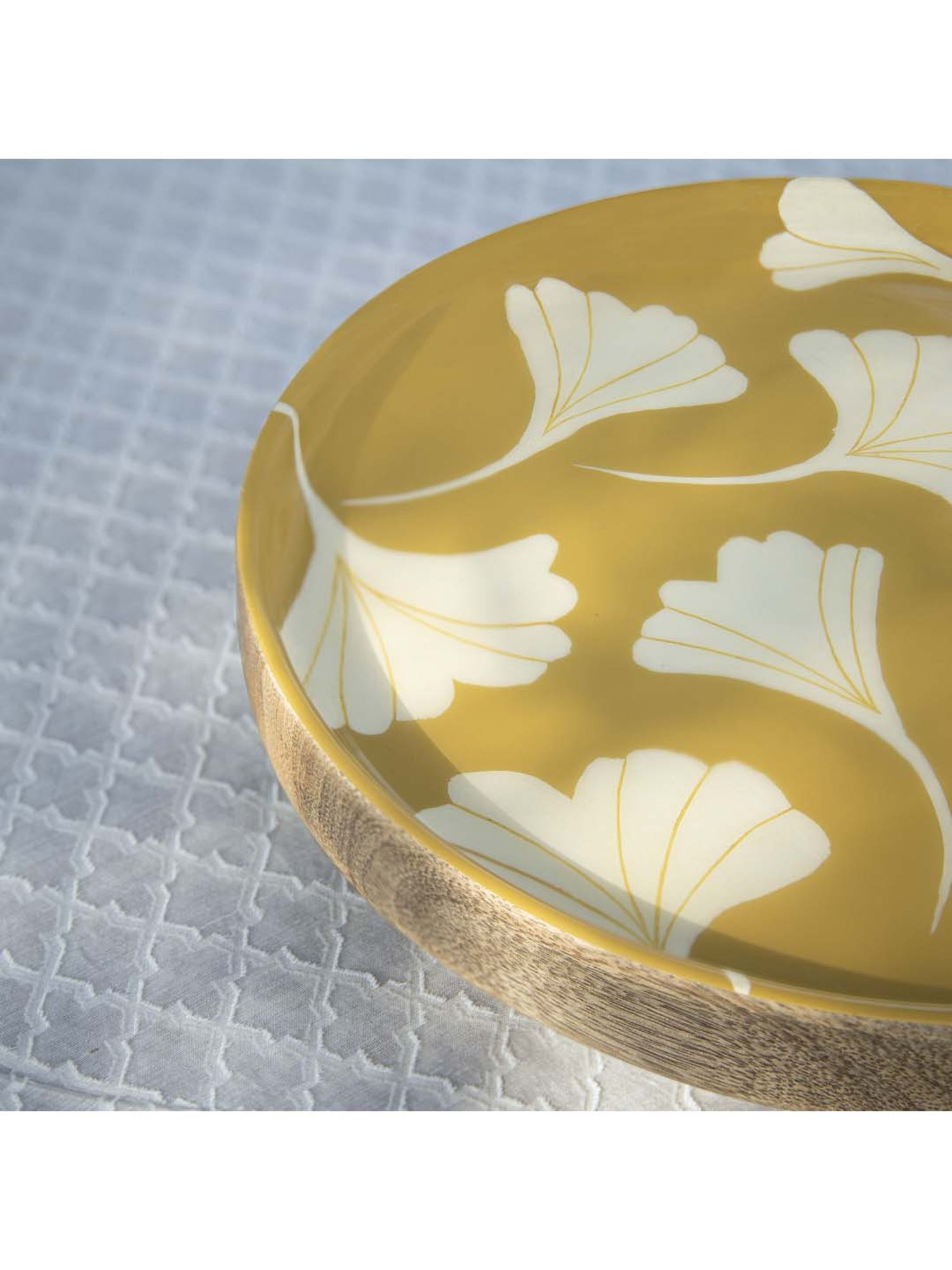 India Circus Color Bordered Blue Bone China Cake Stand