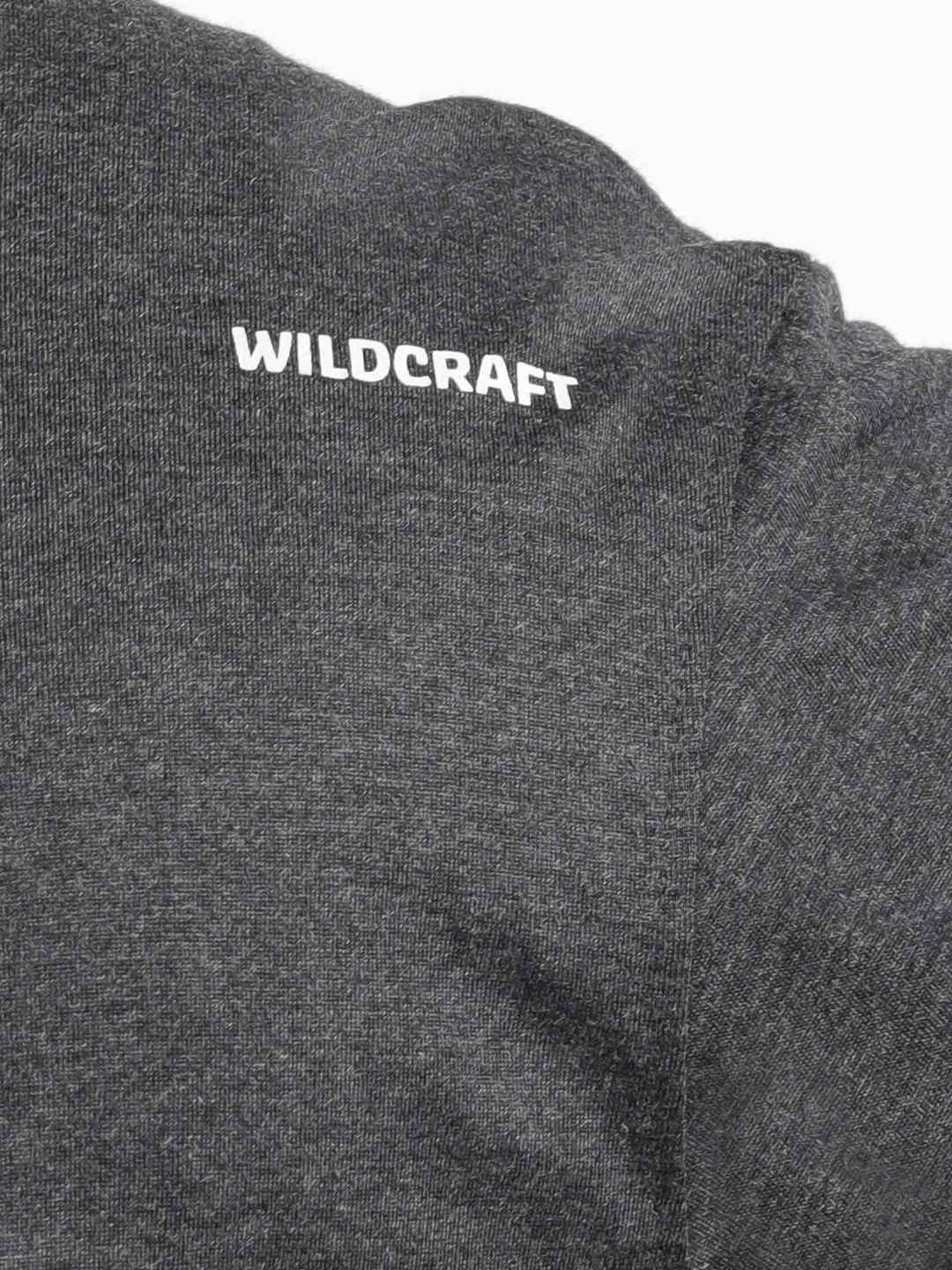 Wildcraft Black  Regular Fit Printed Sports T-Shirt