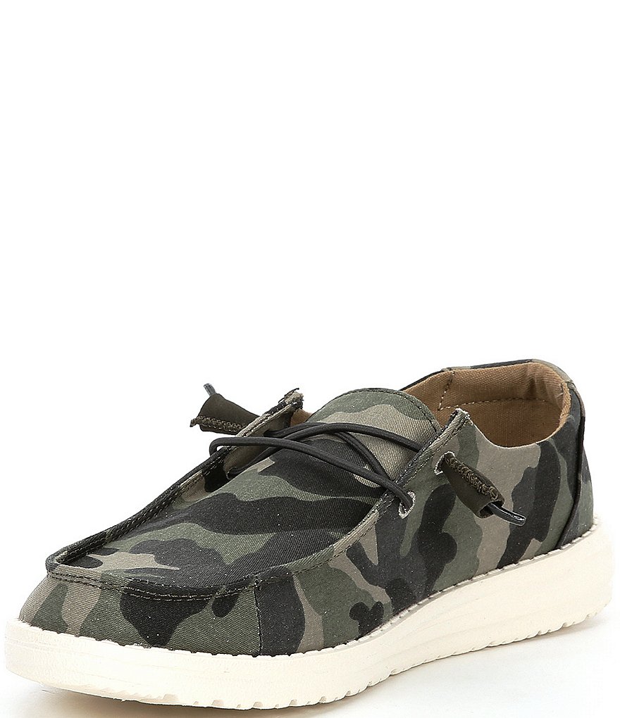 Hey Dude Wendy Camo Canvas Washable Slip-Ons