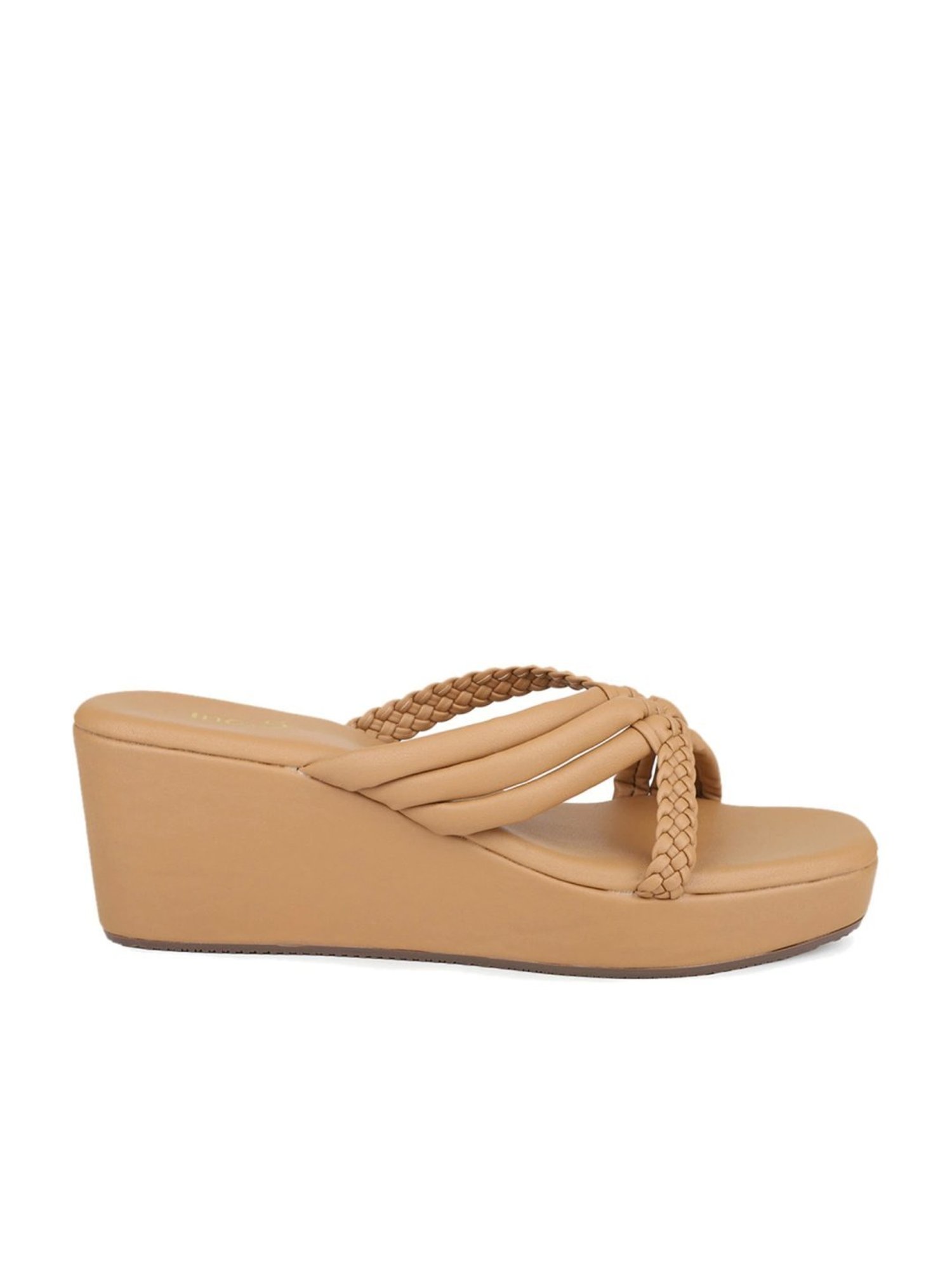 Inc.5 Women's Beige Casual Wedges