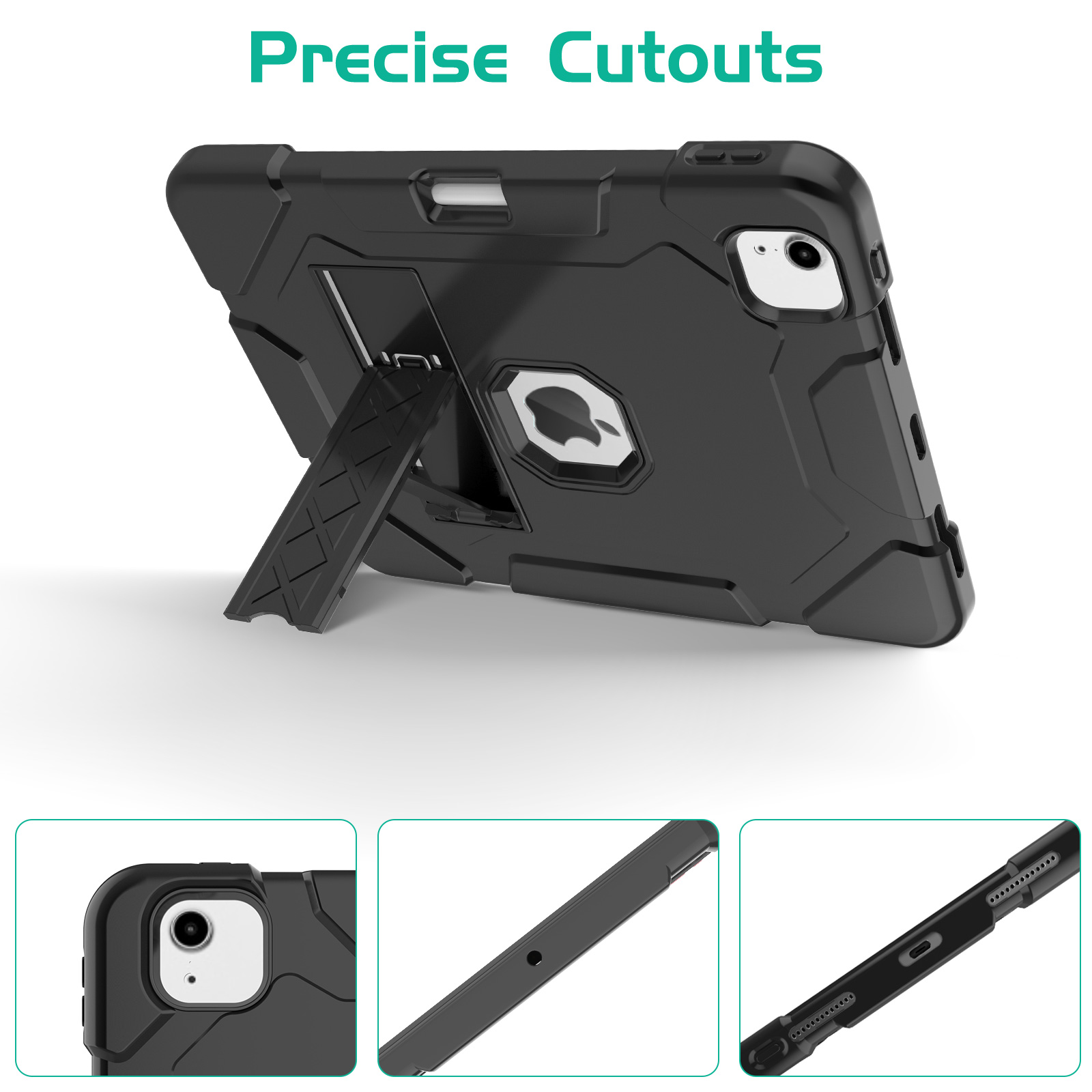 Donwell For iPad Air 4th Gen 10.9 inch 2020,For Apple iPad Air (2020)/Apple iPad Air (4th Generation) /Apple iPad Air 10.9'' 2020 Shockproof TPU Pencil Holder Kickstand Case Cover