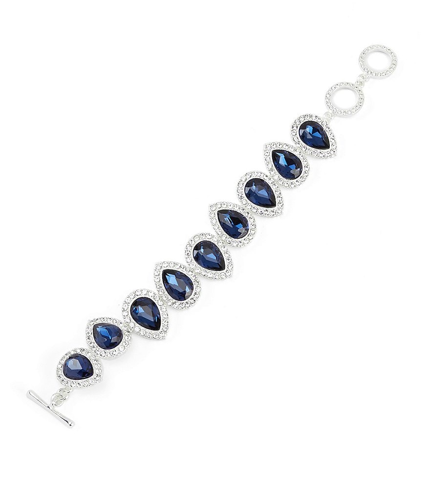Gemma Layne Pave Teardrop Line Bracelet