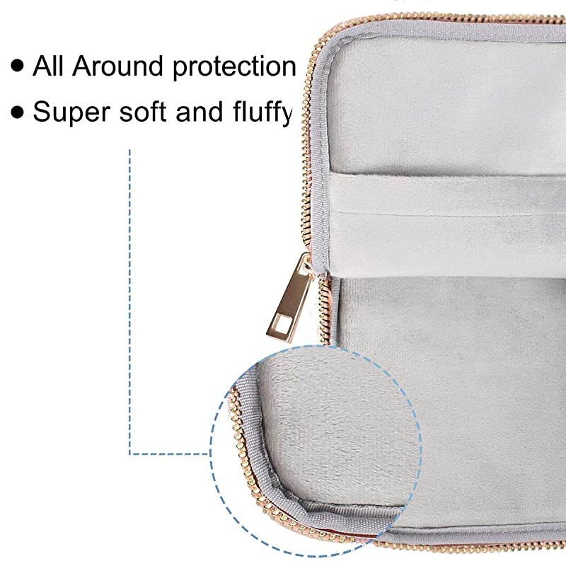 Sleeve Case Bag 13inch- Waterproof Glitter PU Leather Protective Cases Cover Compatible 13.3 Inch MacBook Air Pro Retina /Surface , Rose Gold
