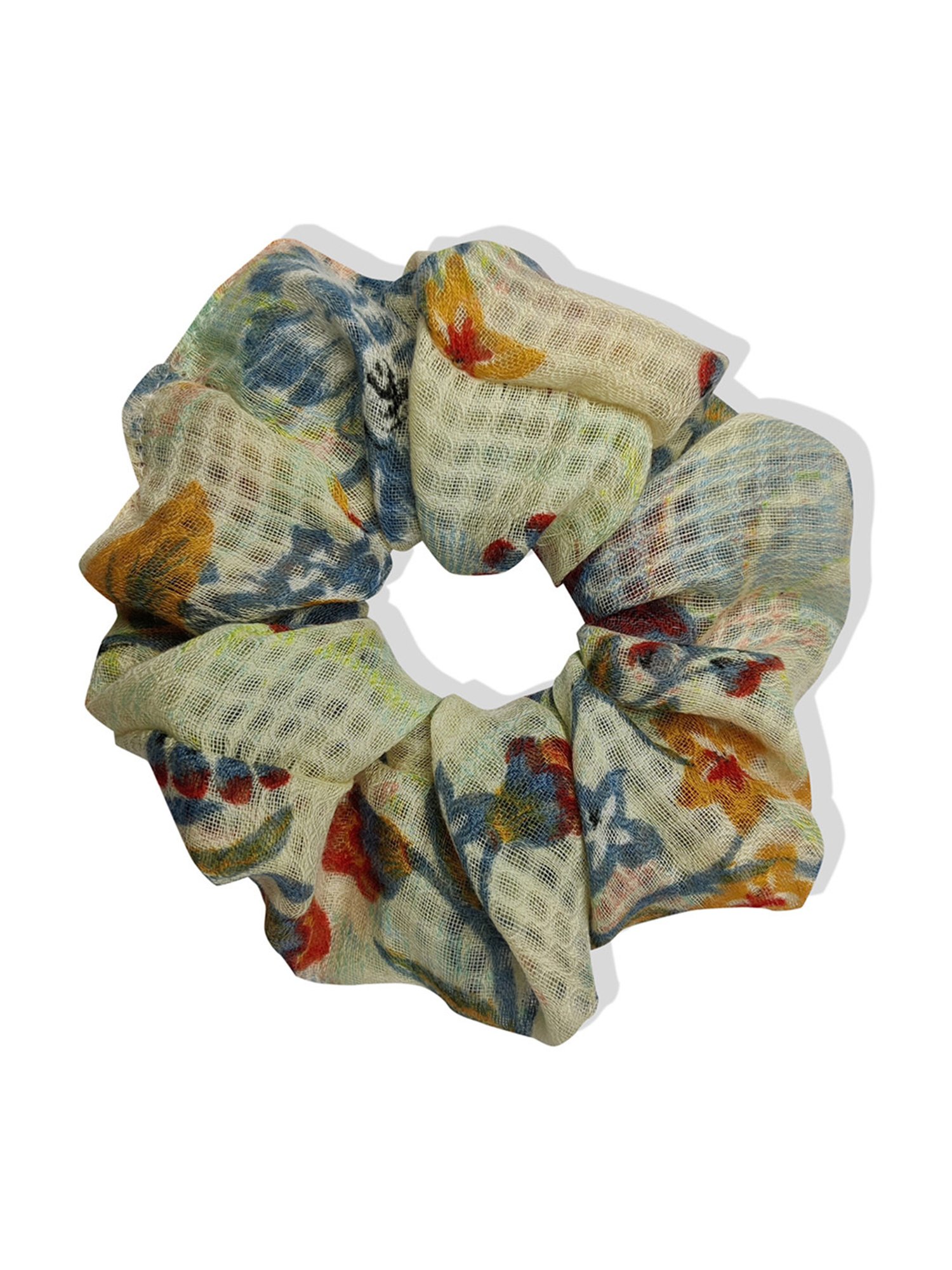Aditi Wasan Multicolor Printed Scrunchies - Set of 3