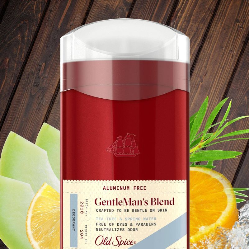 Old Spice GentleMan's Blend Deodorant Tea Tree & Spring Water - 3oz 