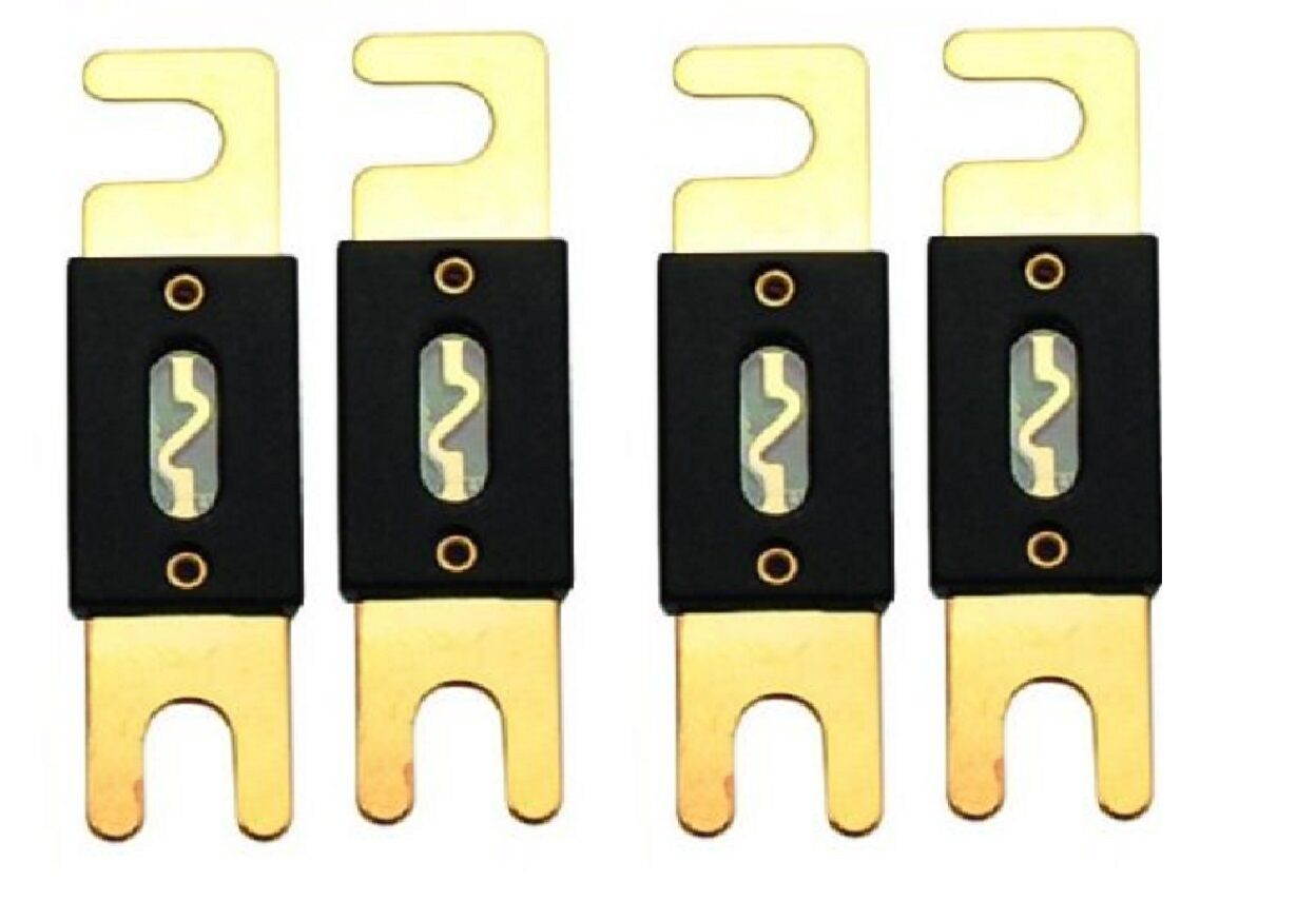 Absolute ANL100-4, 4 Pack 100 Amp Gold ANL Fuse