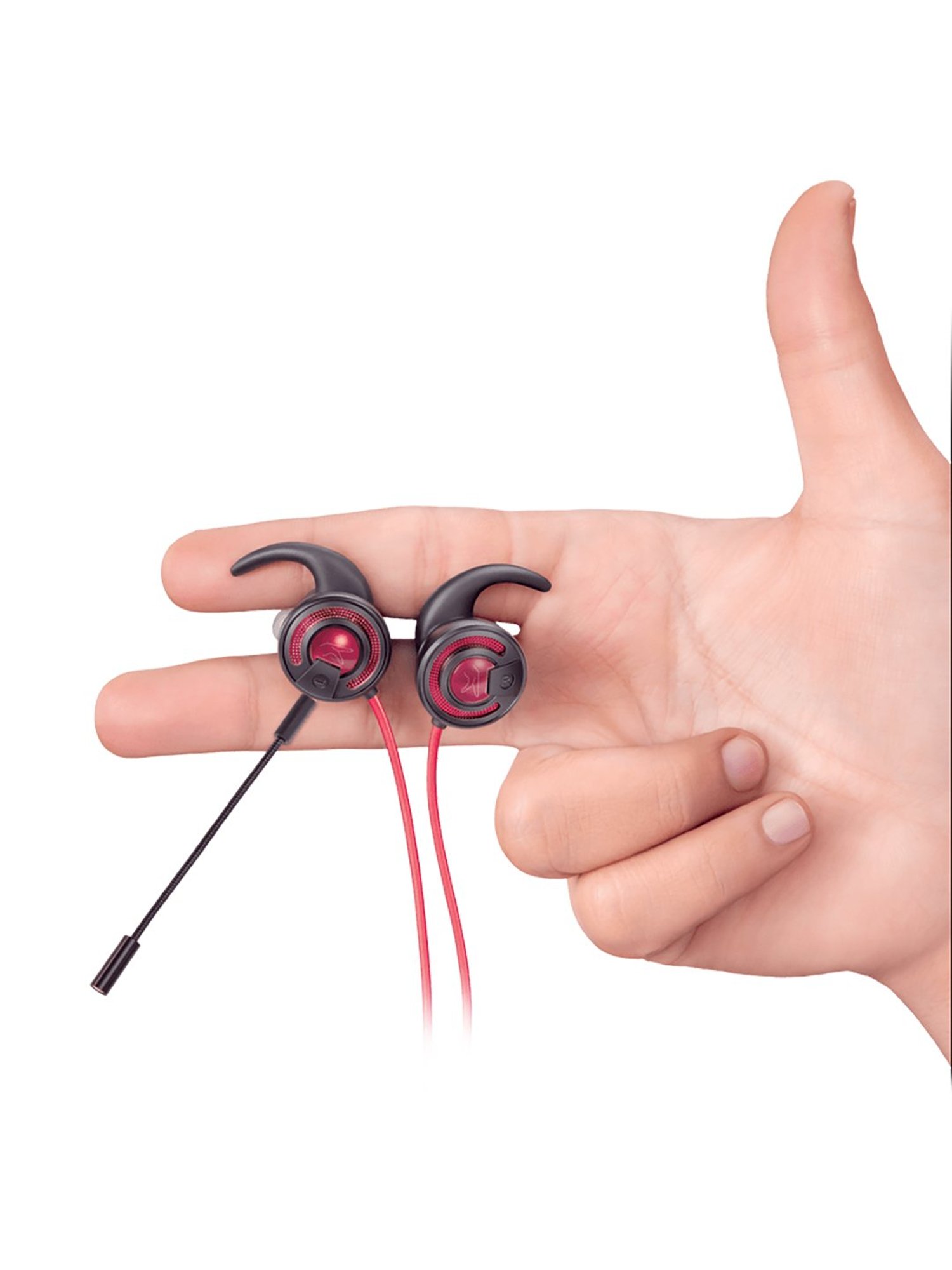 Fingers GameBoost Wired Earphone With Mic (Black/Red)