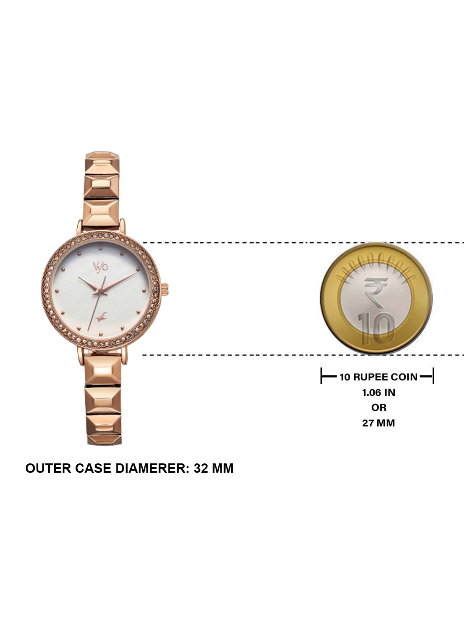 Fastrack Vyb 3.0 FV60050WM01W Analog Watch for Women