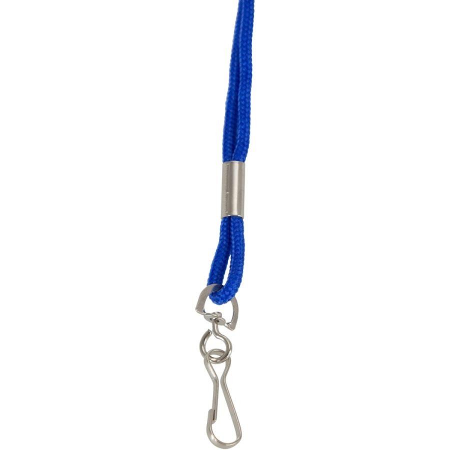 Baumgartens Standard Lanyard With Hook 36" L Nylon Blue 68903