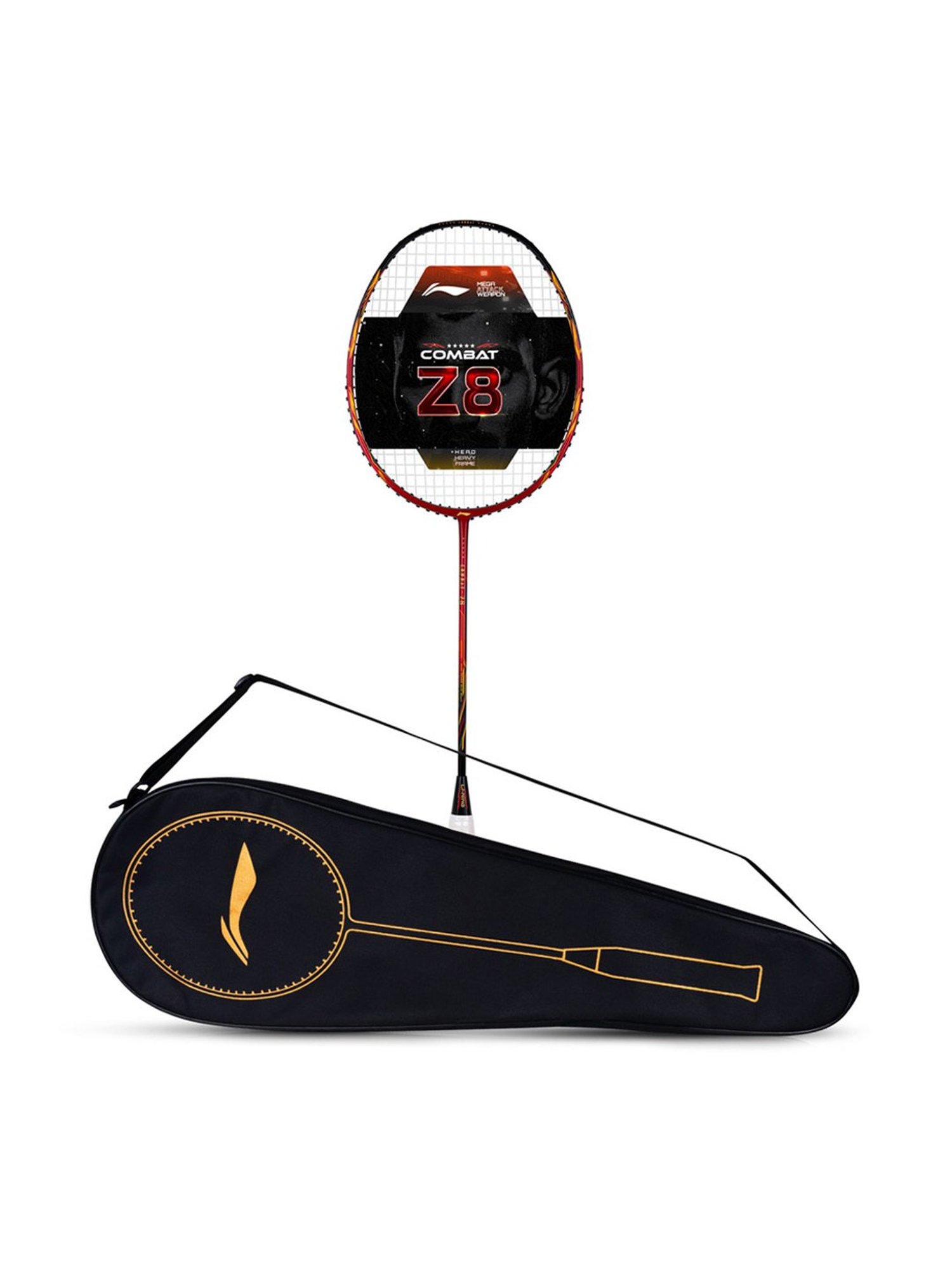 Li-Ning Combat Z8 Badminton Racket (Red) Size - Medium